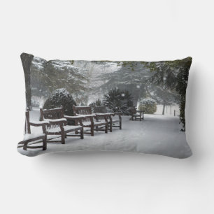 Winterschnee im Park Lendenkissen