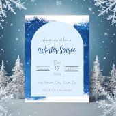 Winterschnee im Party Einladung