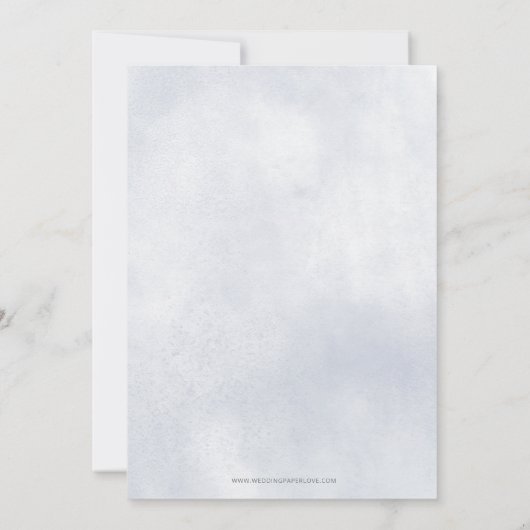 Winterschnee im Pinienwald Brautparty Einladung (Rückseite)