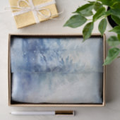 Winterschnee in den Schattierungen von Blau Nr. 1 Seidenpapier (Geschenk)