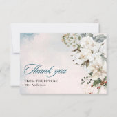 Winterschnee in der Liebe Brautparty Dankeskarte (Vorderseite)