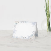 Winterschnee in der Liebe Brautparty eingeklappt Dankeskarte (Rückseite)