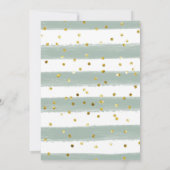 Winterschnee in der Liebe Brautparty Einladung (Rückseite)