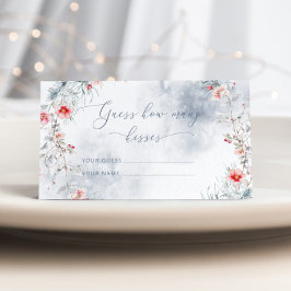 Winterschnee in der Liebe schätzen, wie viele Küss Begleitkarte