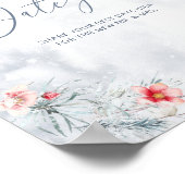Winterschnee in Liebe Datum jar Bridgame Poster (Ecke)
