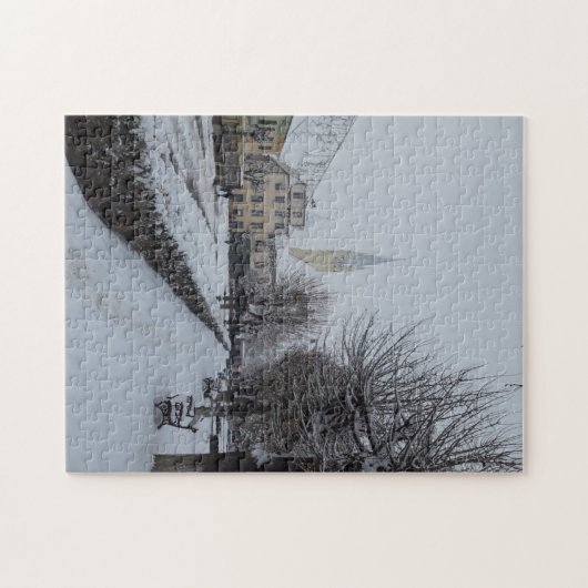 Winterschnee in Siebenbürgen Puzzle (Horizontal)