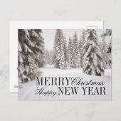 Winterschnee in Washingtons Kristallgebirgsgebiet Feiertagspostkarte (Vorne/Hinten)