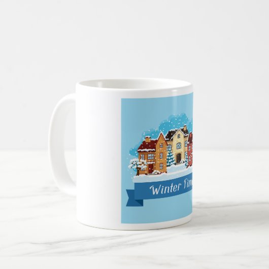 Winterschnee Kaffeetasse (Vorderseite Links)