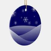 WINTERSCHNEE KERAMIK ORNAMENT (Rechts)