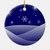 WINTERSCHNEE KERAMIK ORNAMENT (Hinten)
