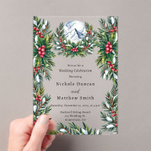 Winterschnee-Kiefer-Hochzeit