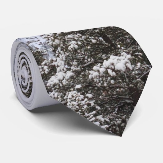 Winterschnee Krawatte (Gerollt)