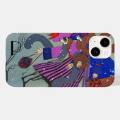 WINTERSCHNEE KUNST DECO FASHION MONOGRAMM Case-Mate iPhone HÜLLE (Rückseite (Horizontal))
