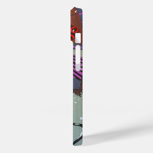 WINTERSCHNEE KUNST DECO FASHION MONOGRAMM Case-Mate iPhone HÜLLE (Rückseite / Links)