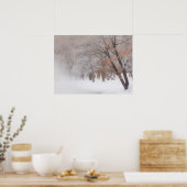 Winterschnee | Kussharo-See Poster (Küche)