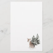 Winterschnee Landschaft Fauna Briefpapier (Vorderseite)
