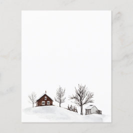 Winterschnee Landschaft Hirsch