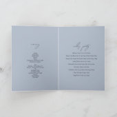 Winterschnee Landschaft Hochzeitserie Programm (Innenseite)