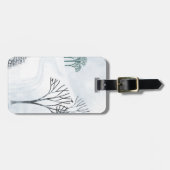 Winterschnee Landschaft Kunst Gepäckanhänger (Vorderseite horizontal)