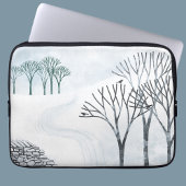Winterschnee Landschaft Kunst Laptopschutzhülle