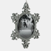 Winterschnee Landschaft Ornament (Links)