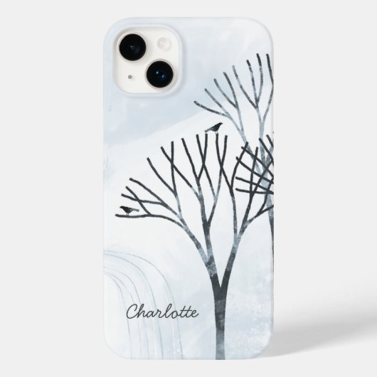 Winterschnee Landschaft Personalisiert Case-Mate iPhone Hülle (Rückseite)