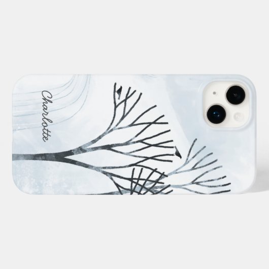 Winterschnee Landschaft Personalisiert Case-Mate iPhone Hülle (Rückseite (Horizontal))