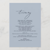 Winterschnee Landschaft Wasserfarben Hochzeitreise Programm (Rückseite)