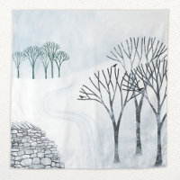 Winterschnee Landschaftsbild Malerei