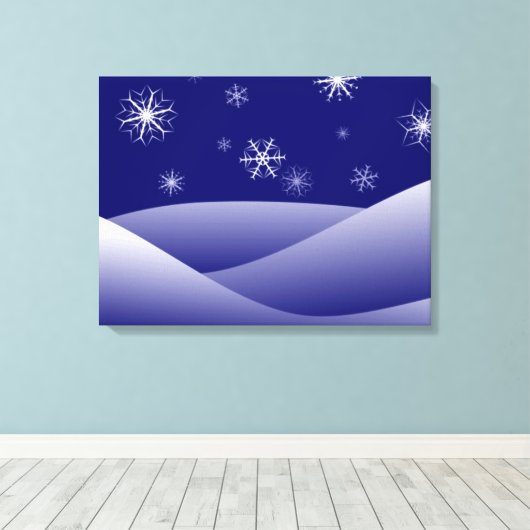 WINTERSCHNEE LEINWANDDRUCK (Insitu (Holzboden))