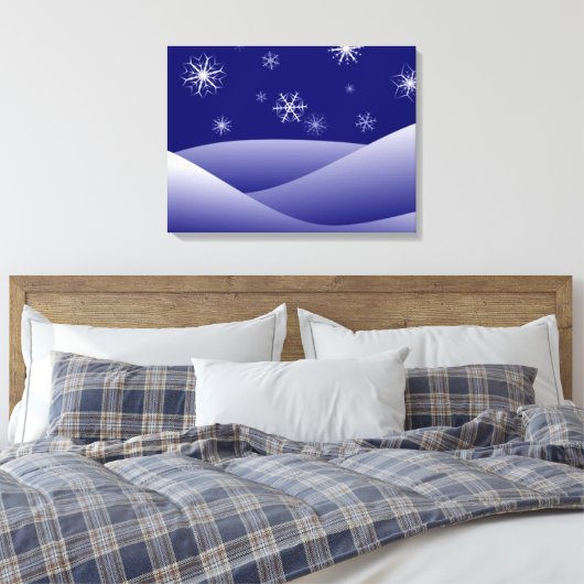 WINTERSCHNEE LEINWANDDRUCK (Insitu (Schlafzimmer))
