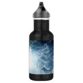 Winterschnee mit Wölfen im Evergreen Forest Edelstahlflasche (Rechts)