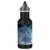 Winterschnee mit Wölfen im Evergreen Forest Edelstahlflasche (Links)