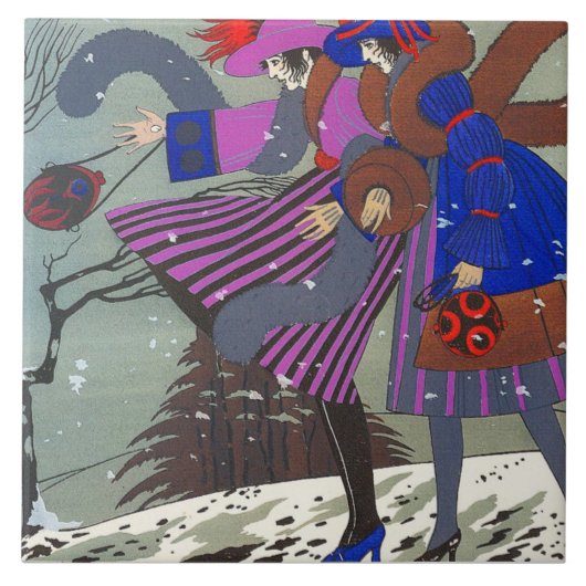 WINTERSCHNEE / MODEKOSTÜMDESIGNER FLIESE (Vorderseite)