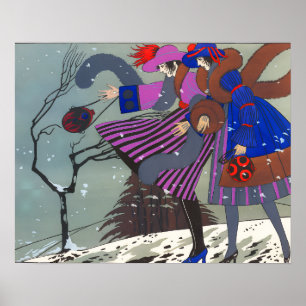 WINTERSCHNEE / MODEKOSTÜMDESIGNER POSTER