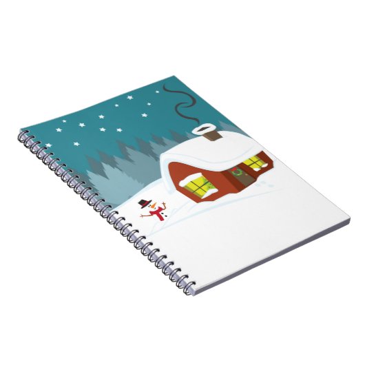 Winterschnee Notizblock (Rechte Seite)