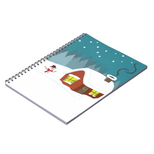 Winterschnee Notizblock (Linke Seite)