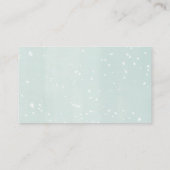 Winterschnee-Ornament-Babydusche-Windpreisraffinat Begleitkarte (Rückseite)