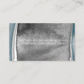 Winterschnee-Owl-Mond-Zweigstelle Paint Wedding Re Visitenkarte (Rückseite)