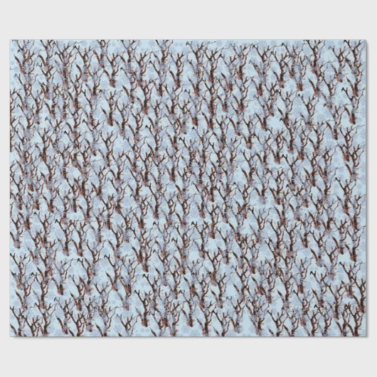 Winterschnee-Papier Geschenkpapier (Flach)