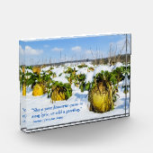 Winterschnee - Personalisiert Fotoblock (Links)