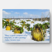 Winterschnee - Personalisiert Fotoplatte (Vorderseite)