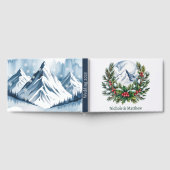 Winterschnee-Pine-Käfer-Hochzeit Gästebuch (Voll)