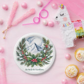 Winterschnee-Pine-Käfer-Hochzeit Pappteller (Party)