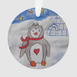 Winterschnee Pinguin Akrylorische Ornamente