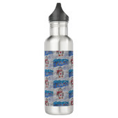 Winterschnee Pinguin Wasserflasche Edelstahlflasche (Links)