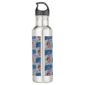 Winterschnee Pinguin Wasserflasche Edelstahlflasche (Rückseite)