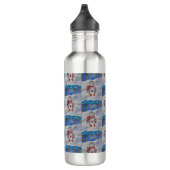 Winterschnee Pinguin Wasserflasche Edelstahlflasche (Rechts)