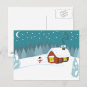 Winterschnee Postkarte (Vorne/Hinten)