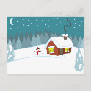 Winterschnee Postkarte